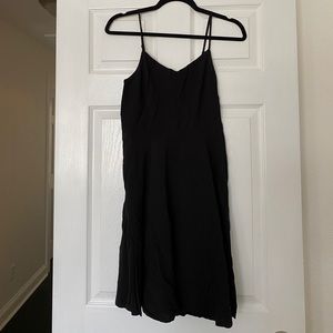 Black fit and flare dress